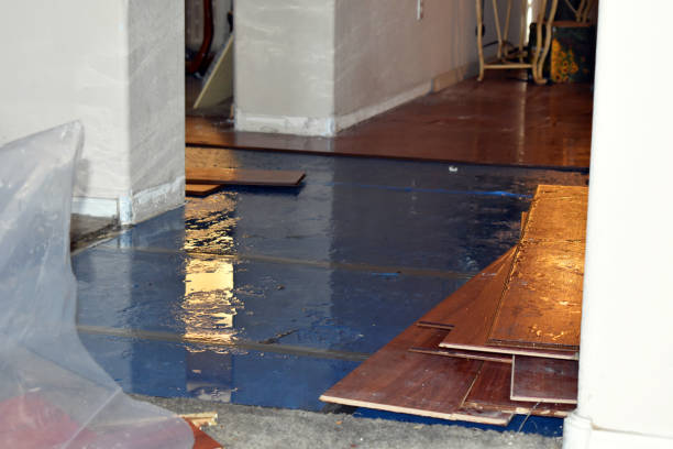 Professional Burst Pipe Cleanup technician working in Conway, AR